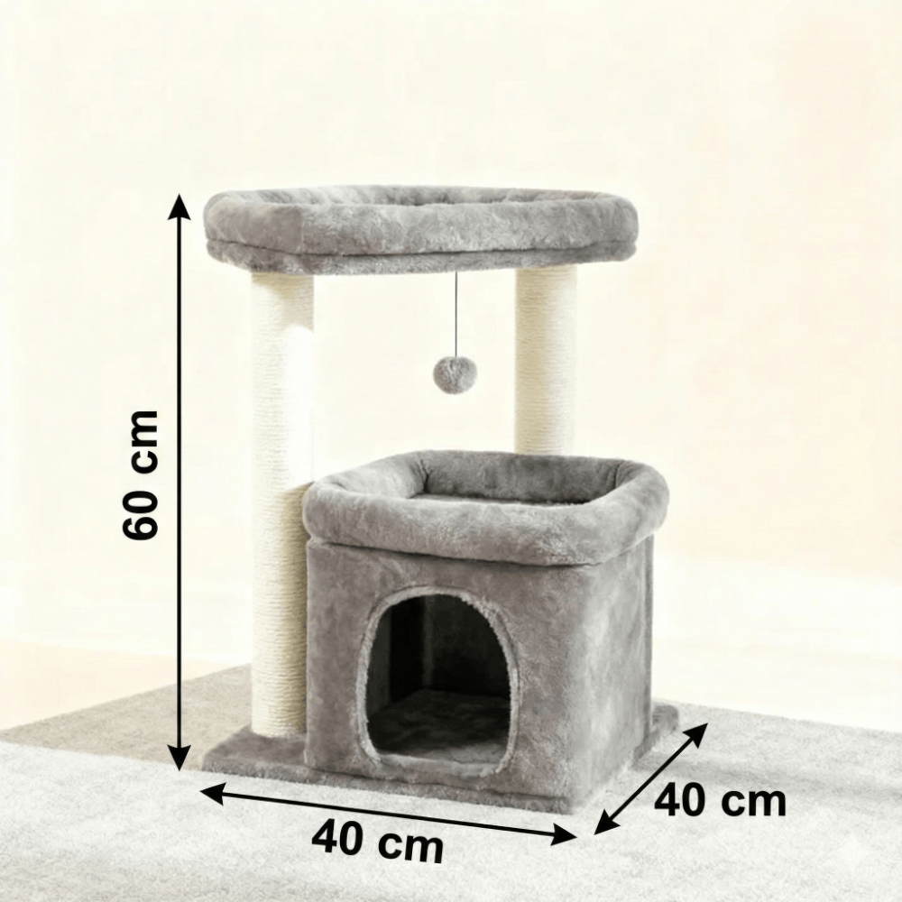 theMiaou Arbre à Chat “Miaou Nest” – Petit Arbre à Chat avec Niche Confortable