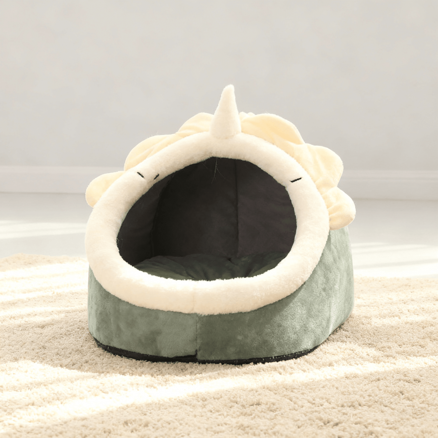 theMiaou Dino / S Panier pour Chat “Mochi Cave” – Maison Douillette et Ludique