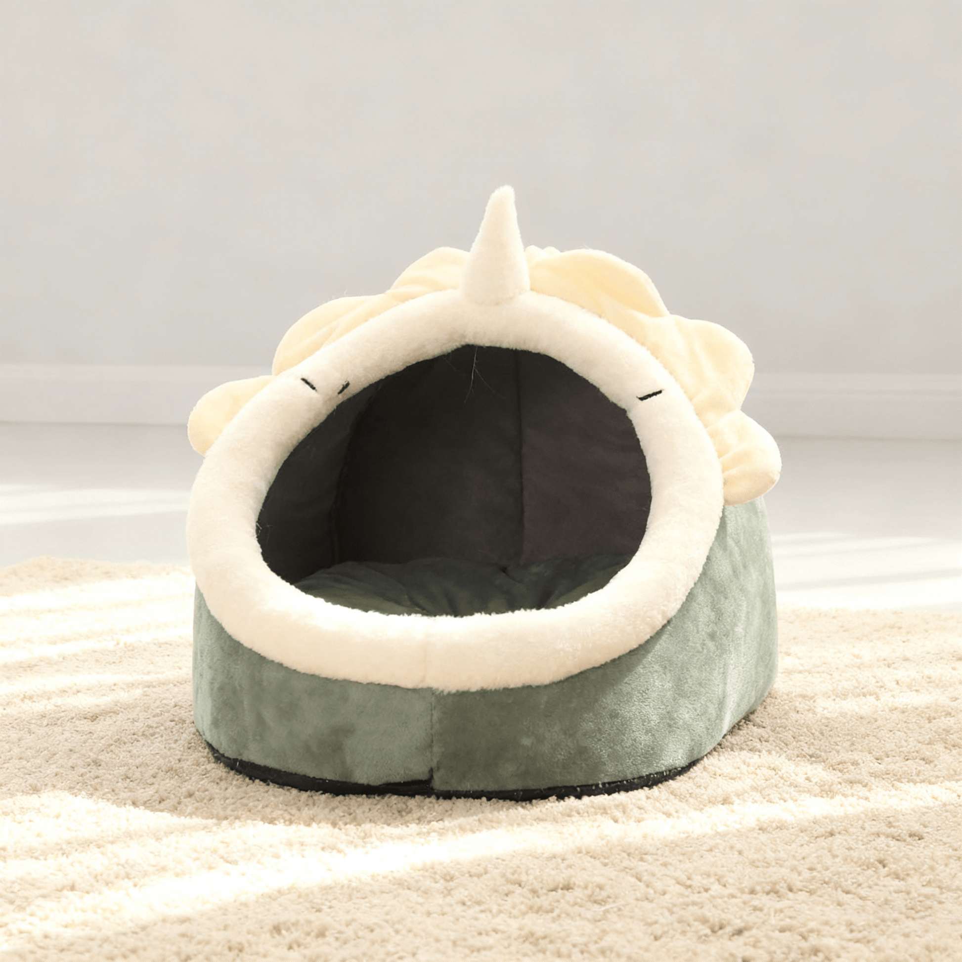 theMiaou Dino / S Panier pour Chat “Mochi Cave” – Maison Douillette et Ludique