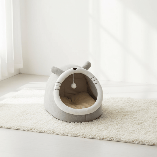 theMiaou Souris / S Panier pour Chat “Mochi Cave” – Maison Douillette et Ludique