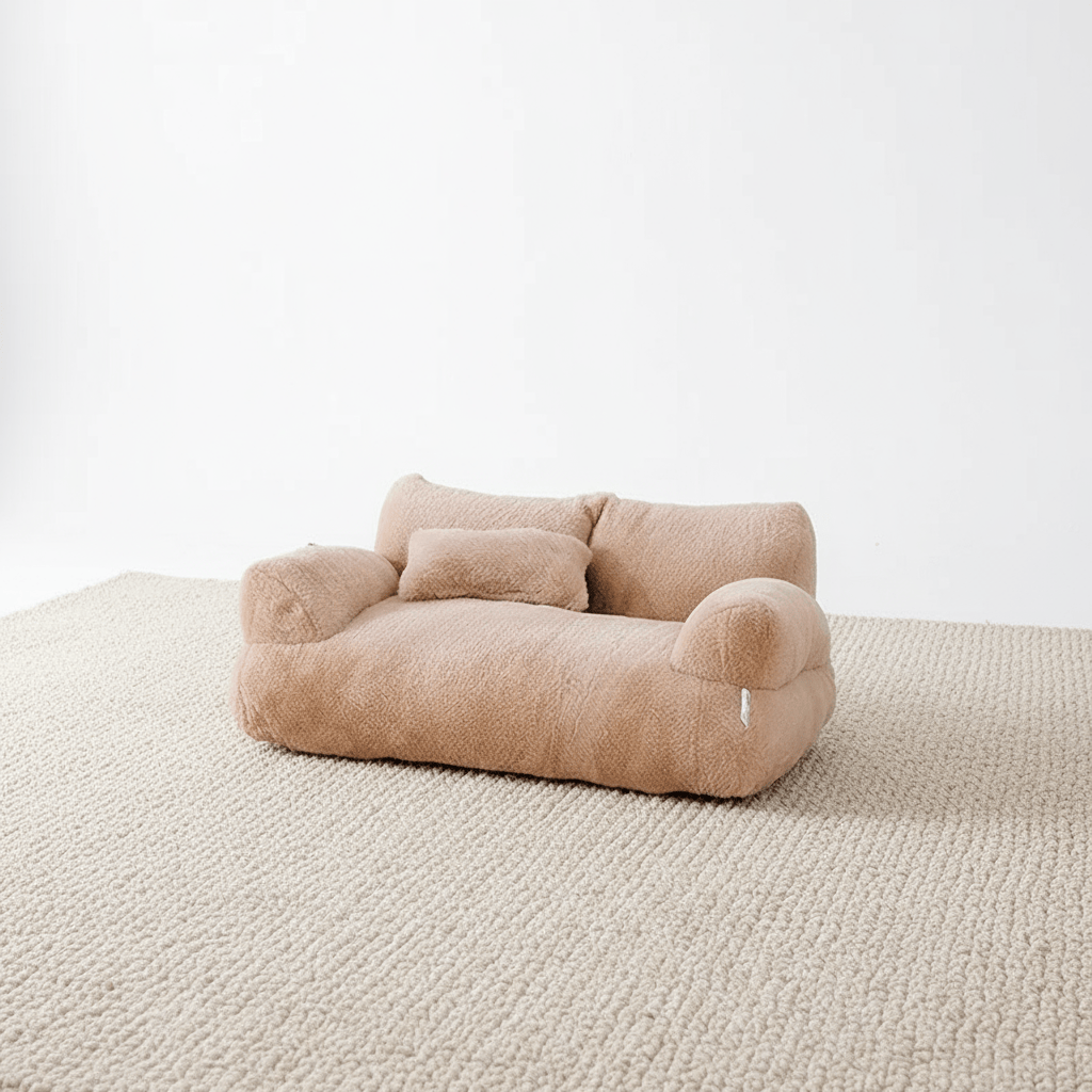 theMiaou Marron / 55x38x18cm Panier pour Chat “Nova” – Sofa Moelleux, Design et Confort