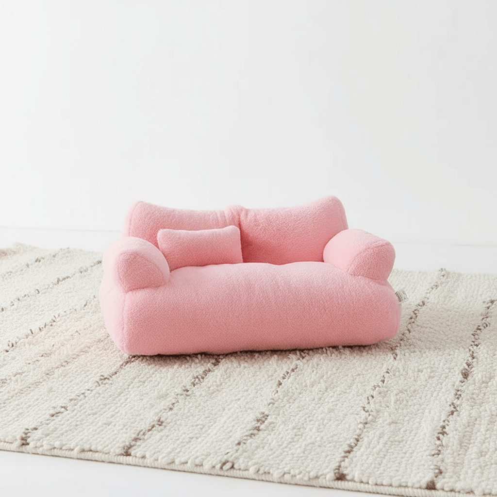 theMiaou Rose / 55x38x18cm Panier pour Chat “Nova” – Sofa Moelleux, Design et Confort