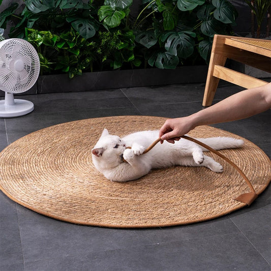 theMiaou 40cm Tapis Griffoir Naturel “Wild Paw” – Jute Écologique & Design Minimaliste