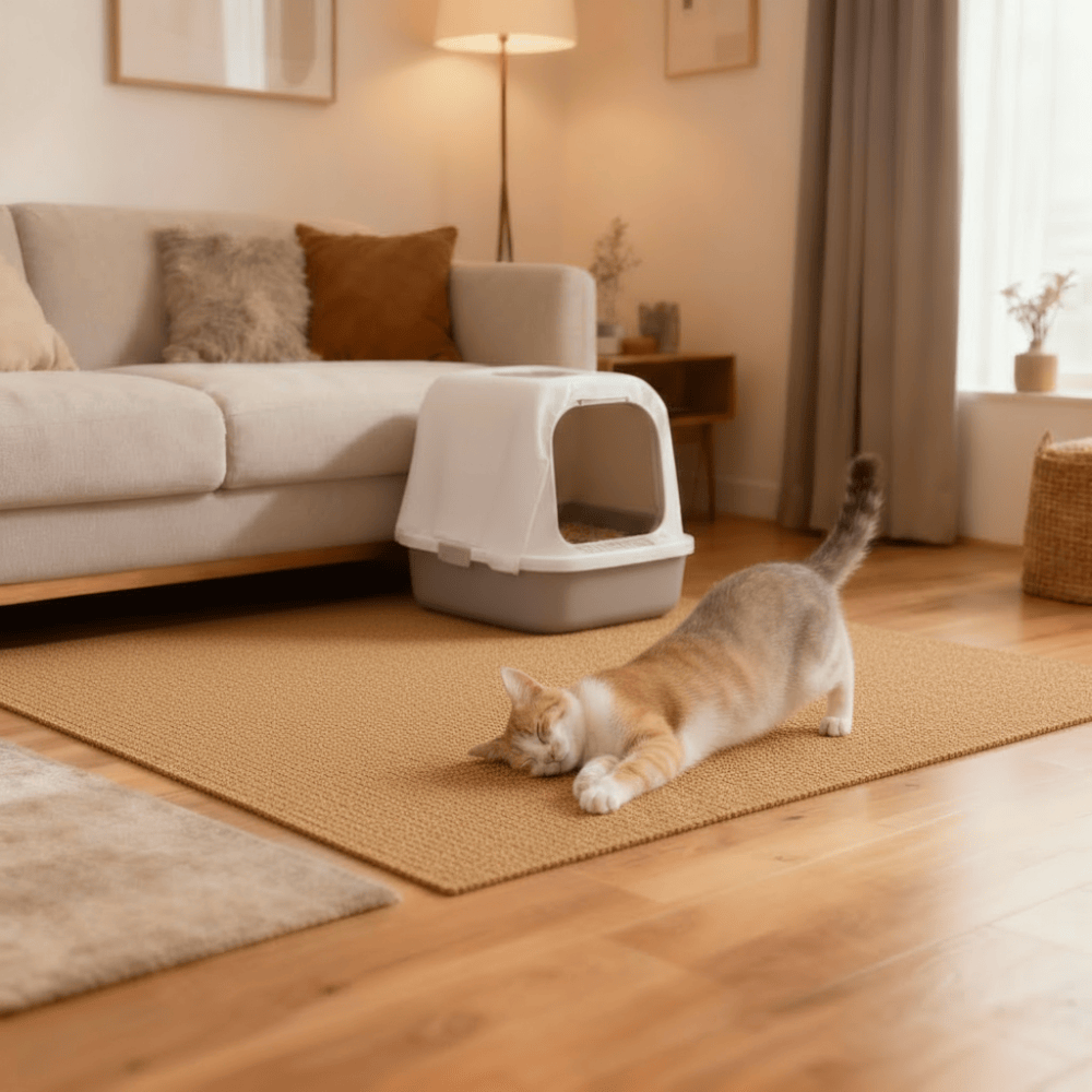 theMiaou Tapis Griffoir Pour Chat “Zen Paws” – Tapis Anti-Griffes et Résistant