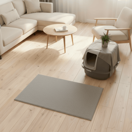 theMiaou Gris / 60x90cm Tapis Griffoir Pour Chat “Zen Paws” – Tapis Anti-Griffes et Résistant